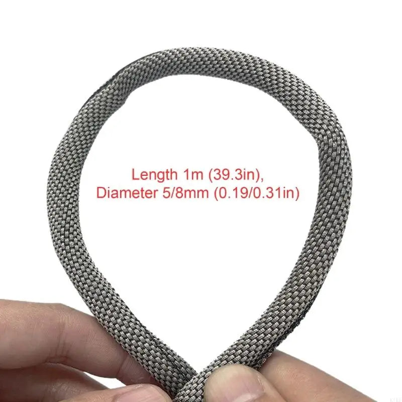 Tinned Metal Cable Cover Metal Texture for Chew Wear and Desk Cable Routing K1KF Quake