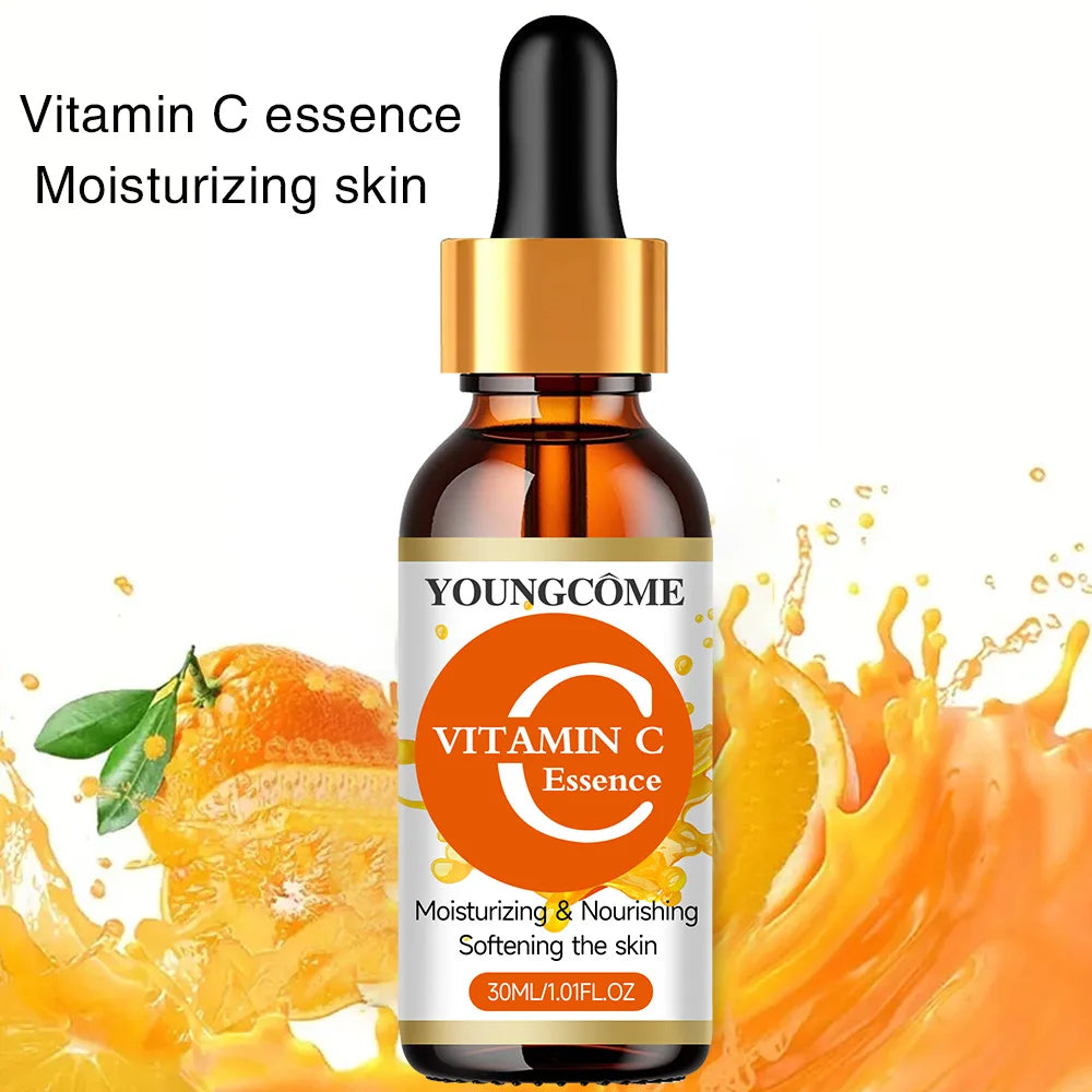 Vitamin C Anti Aging Wrinkle Facial Essence Spot Removal Spots Moisturizing Nourish Smooth Essence Even Skin Tone Quake
