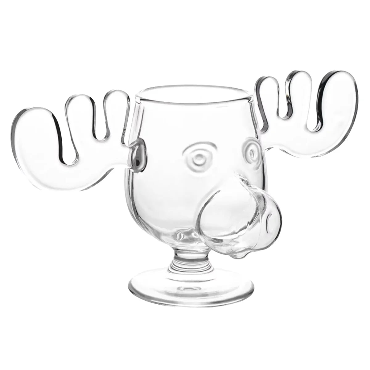 YWDL Elk Wine Glass Cocktail Juice Cup Reindeer Mug Wine Beer Water Milk Whiskey Glasses Drinkware Shot Cups Christmas Gift Quake 1pcs 240ml