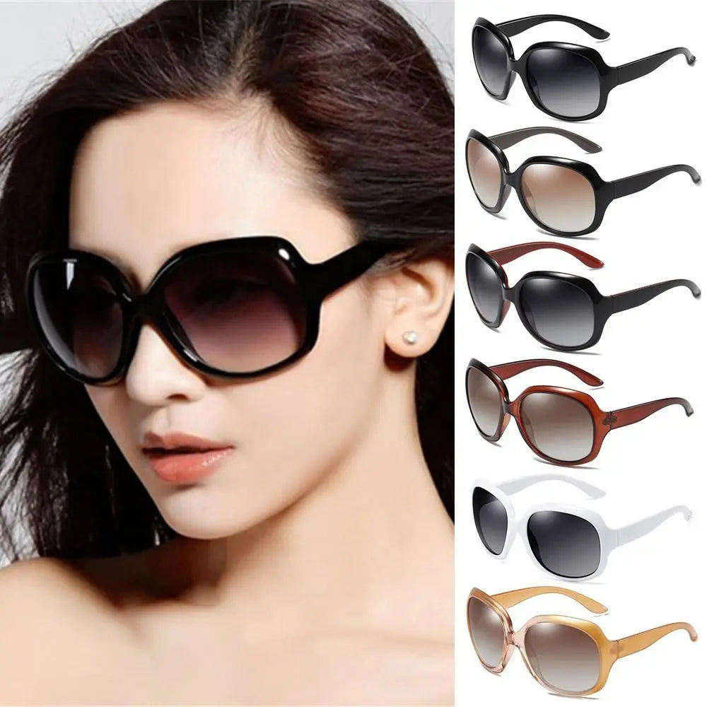 New Shades Sunglasses for Women Square UV 400 Vintage Eyewear Elliptical Frame Oversized Sunglasses for Women & Men Quake