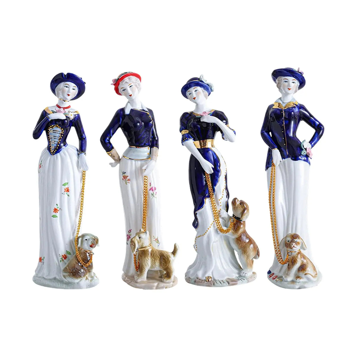 Girl Figurine Statue Porcelain Desktop Ornament Modern Decorative Sculpture for Home Decor Living Room Office Fireplace Quake