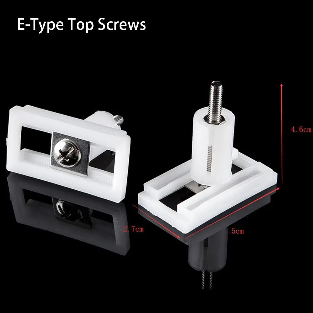 1Pair Seat Cover Plate Replacement Toilet Seat Repair Screws Bathroom Accessories Universal Lid Hinge Repair Bolts Seat Fittings Quake 05