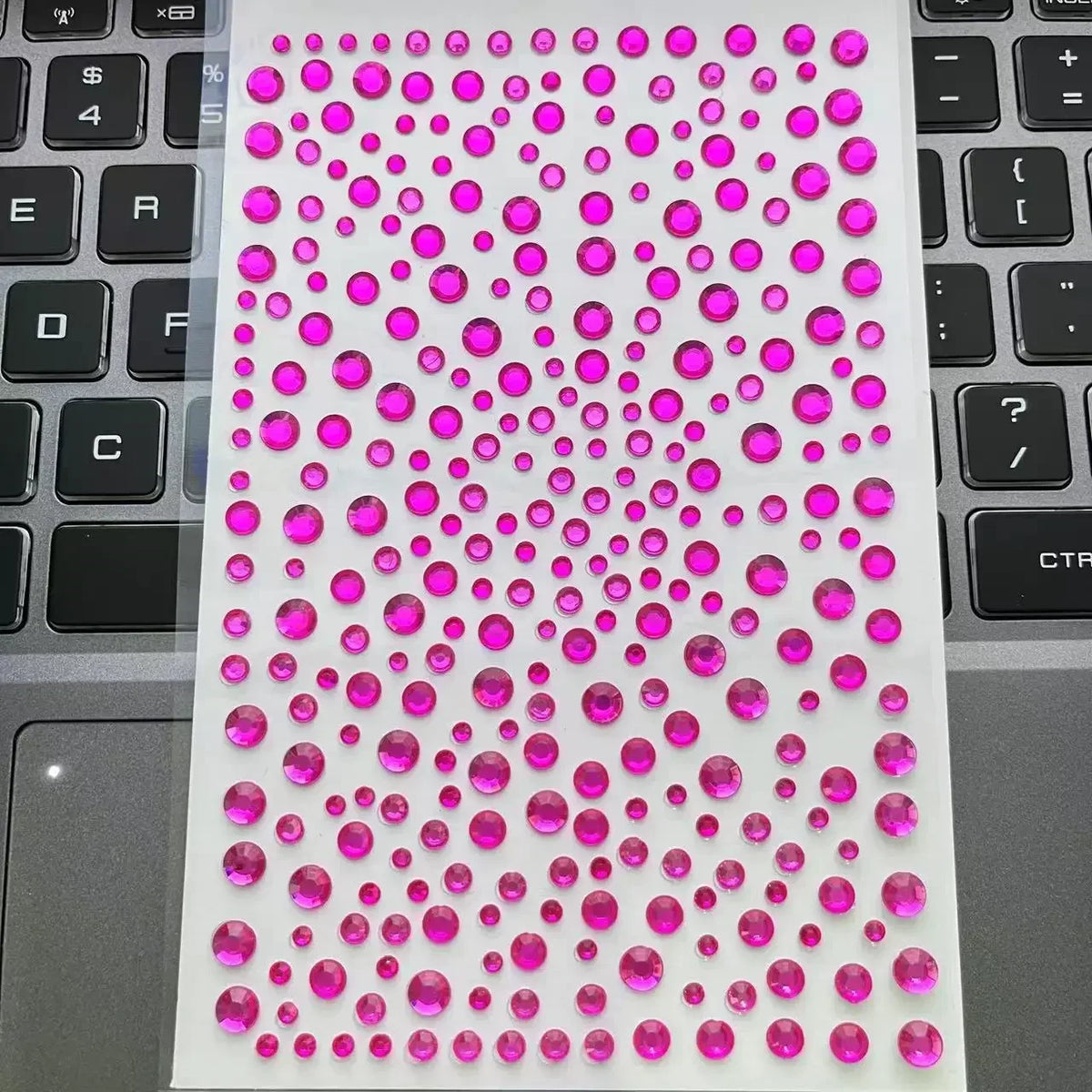 Rhinestone Face Stickers – Crystal Diamond DIY Party Makeup