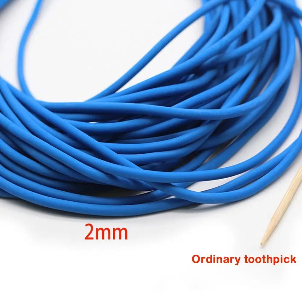 2025 2/2.2mm Fishing Elastic Band Strapping 10m Tied Line Rope Solid Rubber Tennis Elastic Band Fishing Line Quake