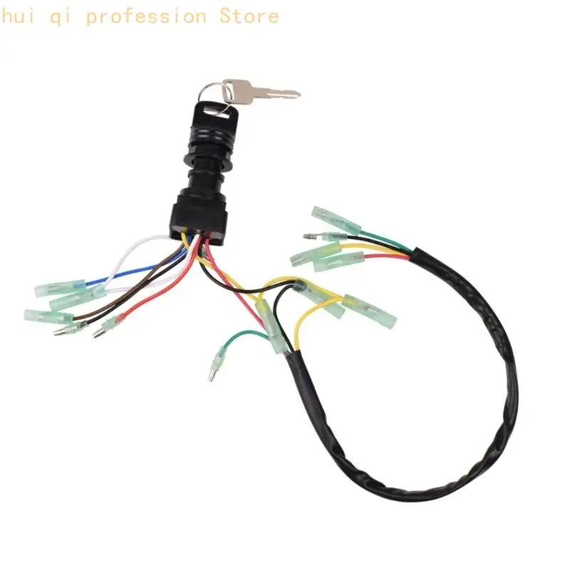 Ignition Switches Assembly 12V with 2 Keys and Pre Attached Harness, 703-82510-42/43/44 Series for Marine H8WE Quake CN