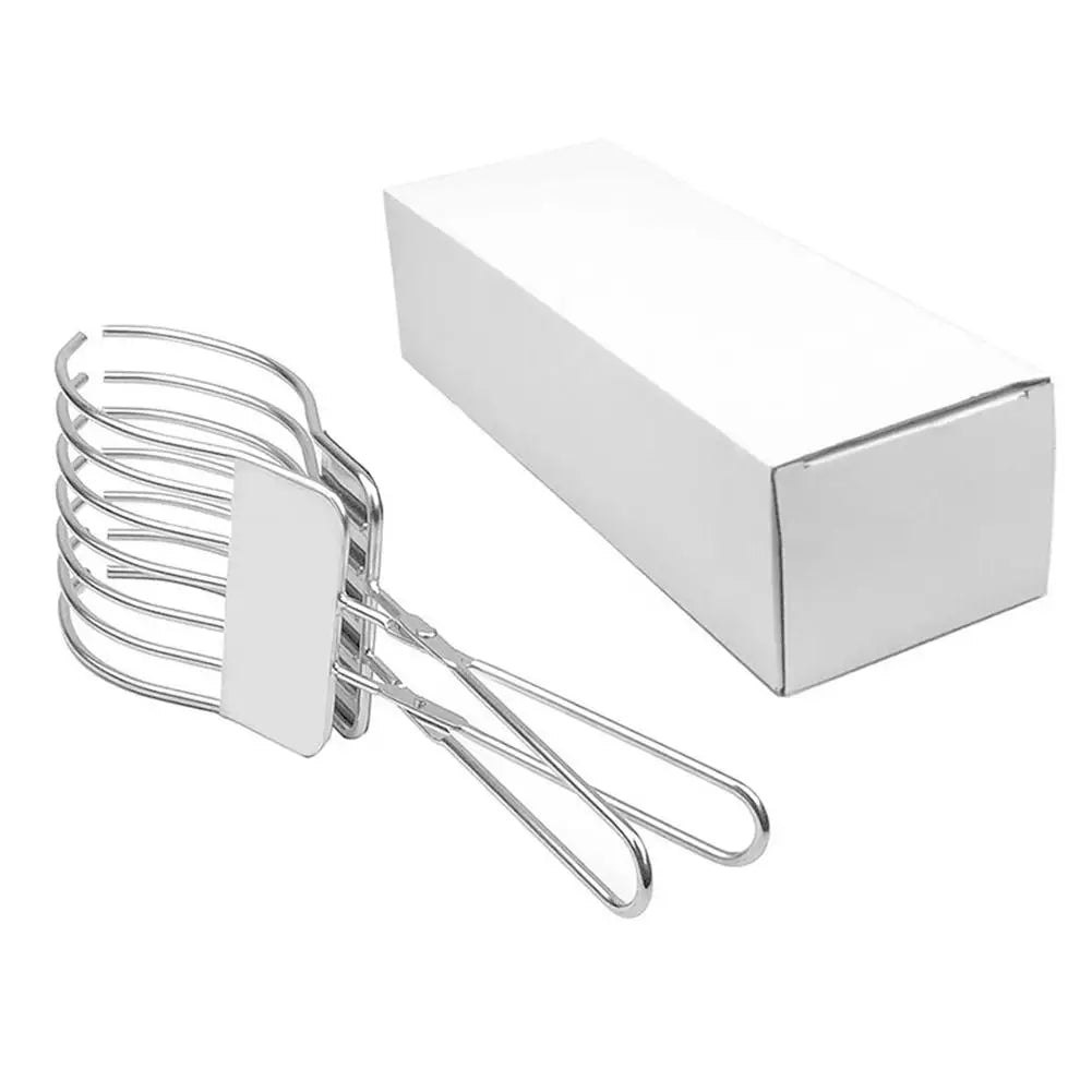 Stainless Steel Slicing Tong for Roast Meat Ham Bread Grater Multi-Functional BBQ Holder Precision Cutting Tool Kitchen Quake A
