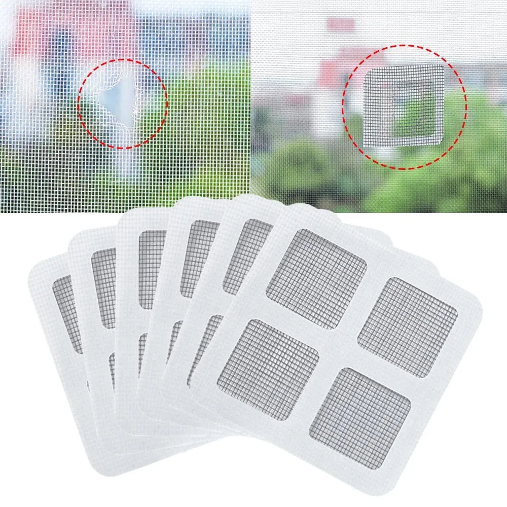 3/5/10Pcs New Window Screen Window Screen Patch Fix Net Stickers Mesh Repair Screen Patch Door Curtain Home Adhesive Fix Net Quake