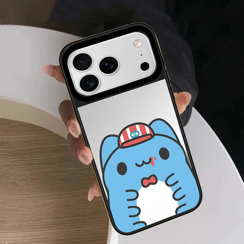 6090170 Mirror Surface Magnetic Phone Case Cover for IPhone 13 14 15 16 17 18 Pro Max Case Quake
