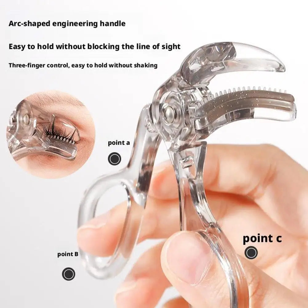 Portable Wide-Angles Eyelashes Curler And Partial Eyelash Curler Eye Lash Curler With One-Clip Comb Makeup Tool For Woman Girls Quake