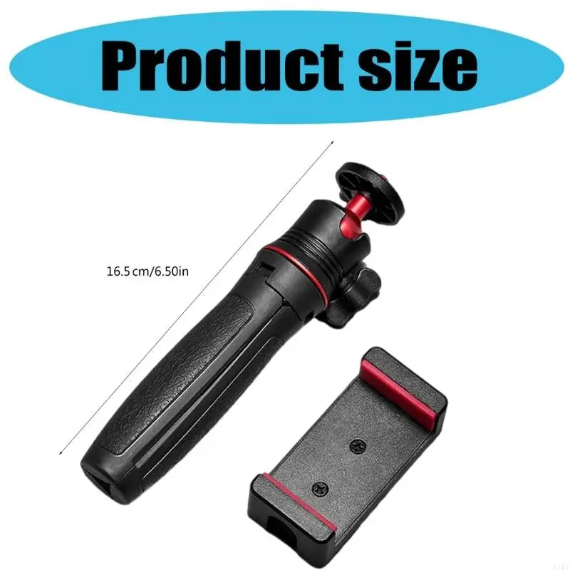 Handheld Telescopic Tripod with Smartphone Clamp Feature Stable Base for Indoor Outdoor Video Recording Black K1KF Quake