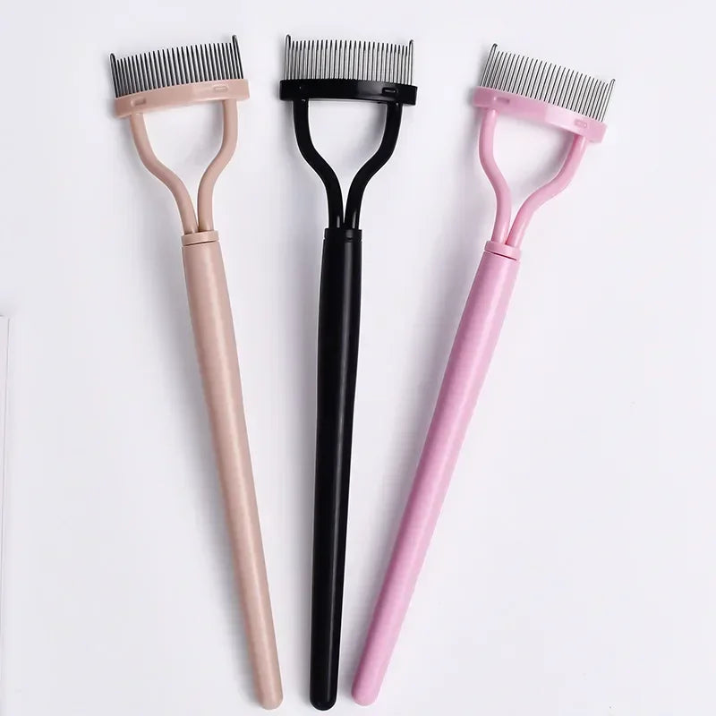 Eye Combing Tools Makeup Lash Separator Eyelash Brush Lash Stainless Steel Eyelash Portable Comb Mascara Curl Eyelash Curler Quake