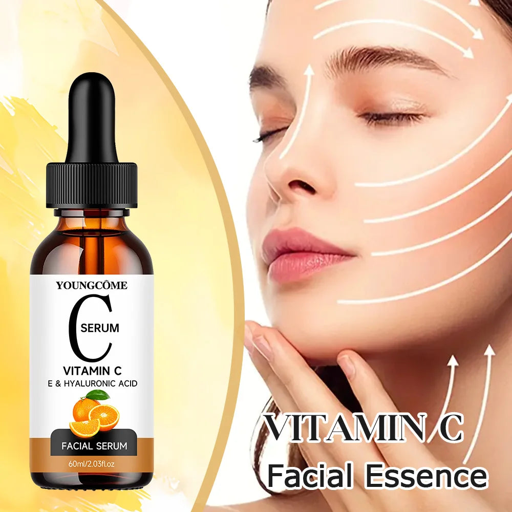 Vitamin C Wrinkle Remover Face Serum Lifting Firming Fade Fine Lines Anti-aging Essence Whitening Brighten Nourish Skin Care New Quake