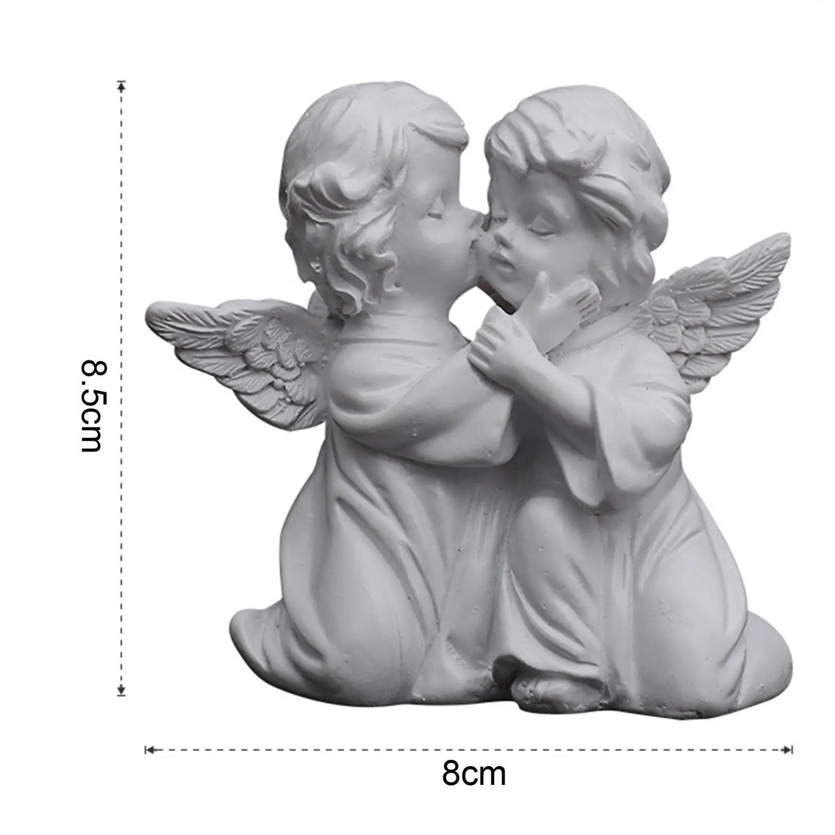 Modern Angel Candle Holder Statue Resin Cherub Shelf Sculpture for Office Ornaments and Decor Quake