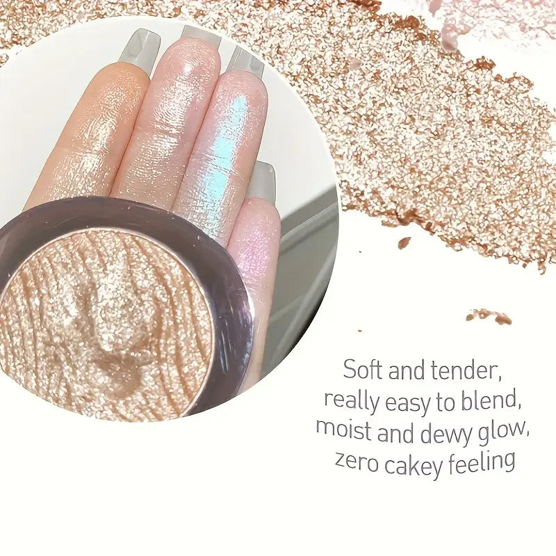 Shimmer Glitter Mashed Potatoes Highlighter Shine Highlighter Makeup Gel Face and Body Brighten Glitter Natural Contour Makeup Quake
