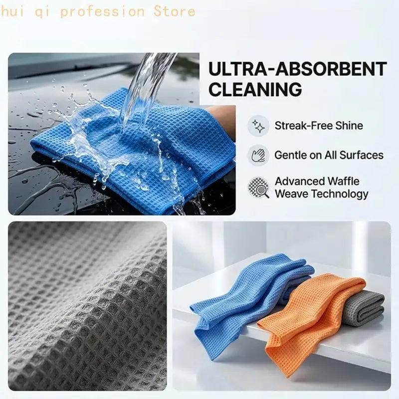 Thick Microfiber Weave Towel Cleaning Cloth Suitable For Effortless Motorcycle Car Washing And Surfaces Polishing H8WE Quake