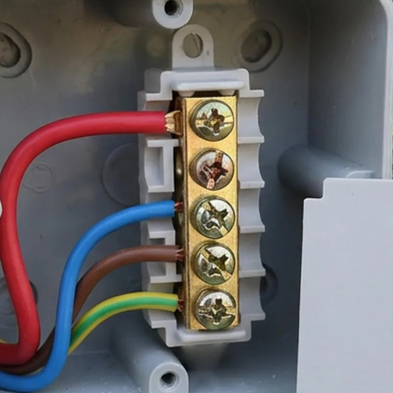 5/1Set T-type Branch Wiring Terminal Quick Wire Connector Block Electrical Cable Junction Box High Power Splitter Wire Connector Quake
