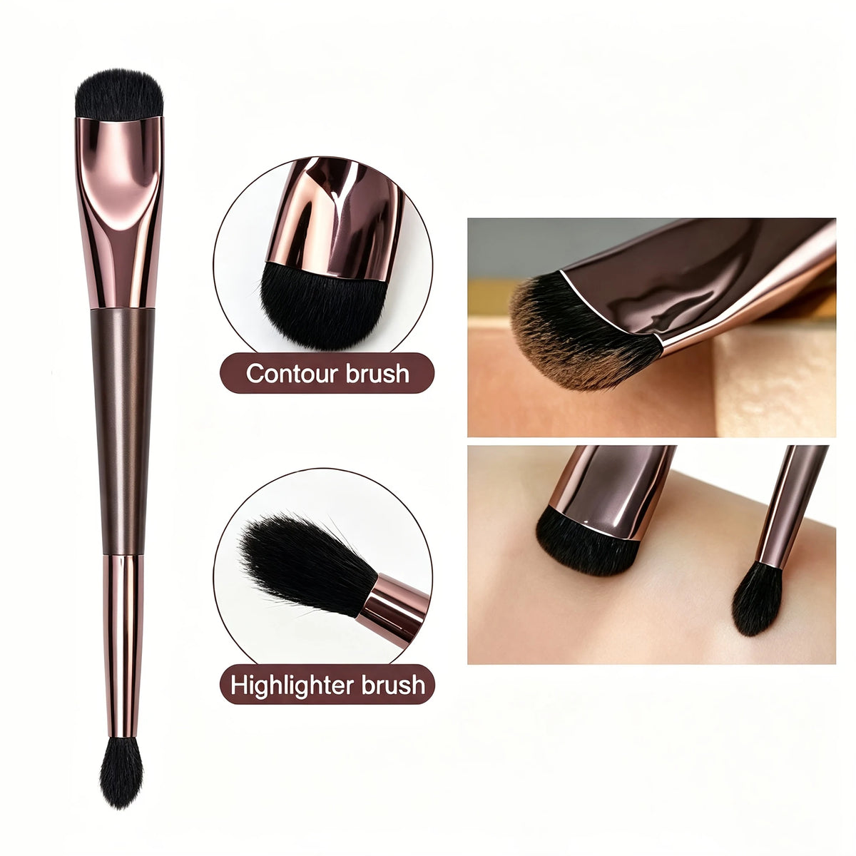 C-Shaped Makeup Brush, Makeup Is Quick And Easy, Contour & Highlight Brush, Suitable for Beginners Quake