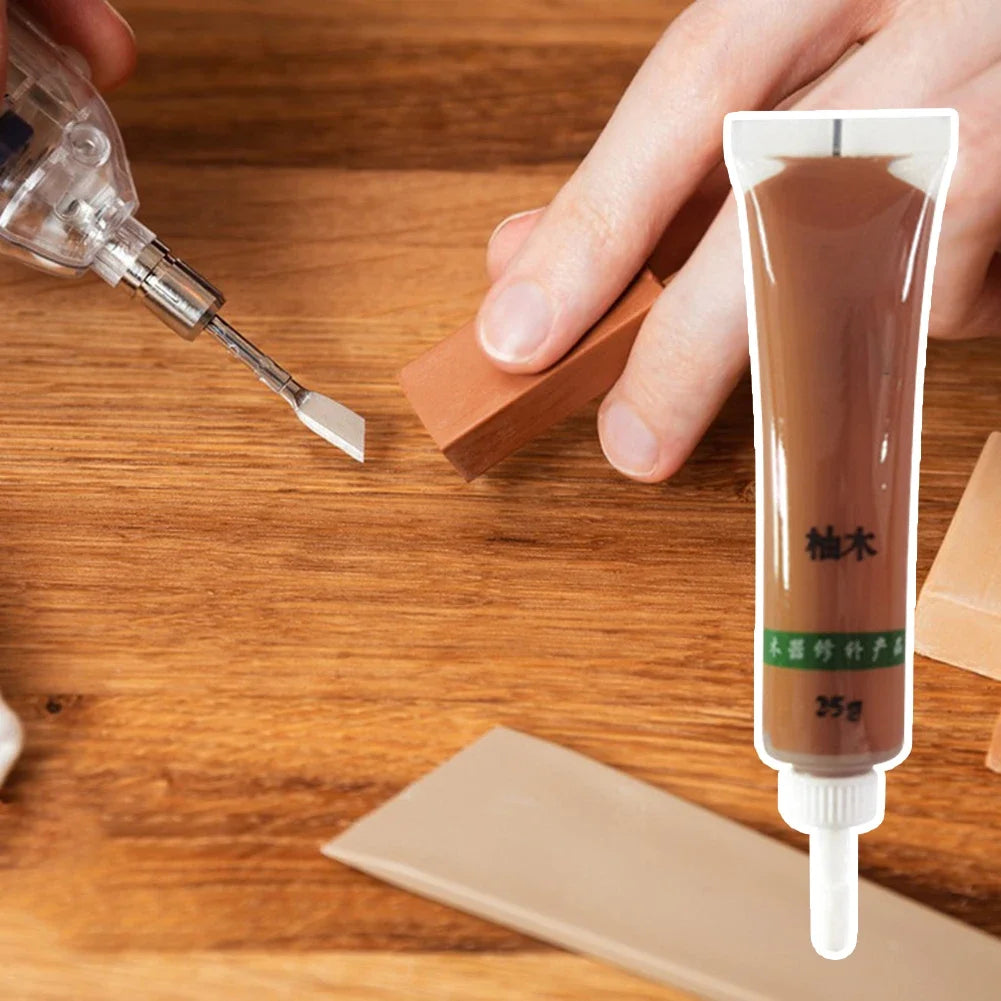 Wood Furniture Refinishing Paste Wood Floor Table Door Cabinet Scratch Fast Remover Repair Paint 27 Colors Wax For Furniture 25g Quake