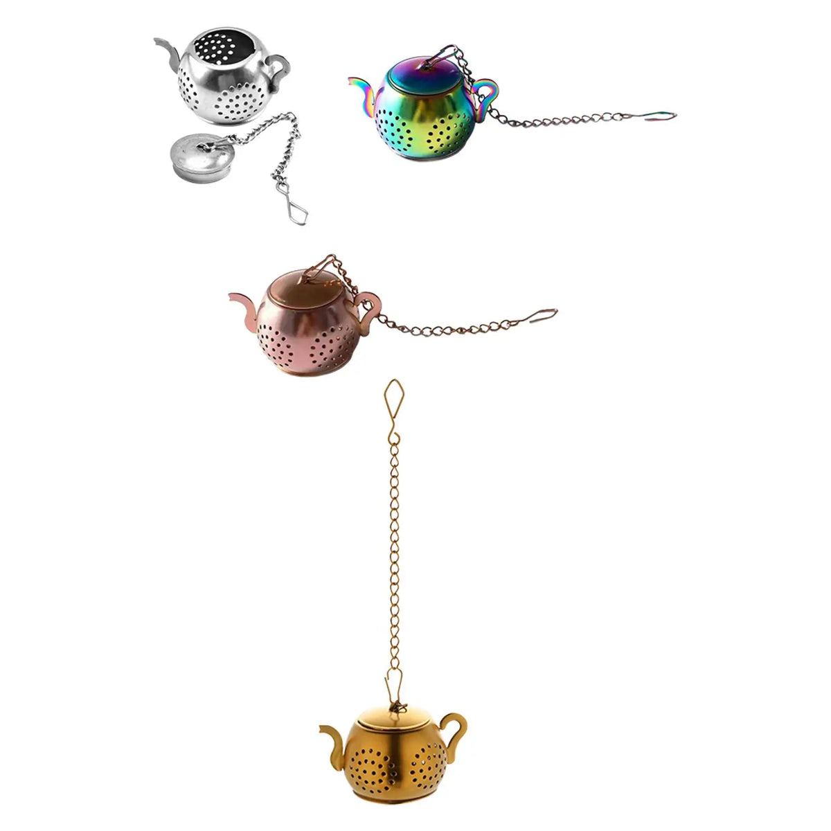 Tea Infuser Teapot Shape Sturdy Loose Tea Filters Lightweight Tea Ball Strainer Quake