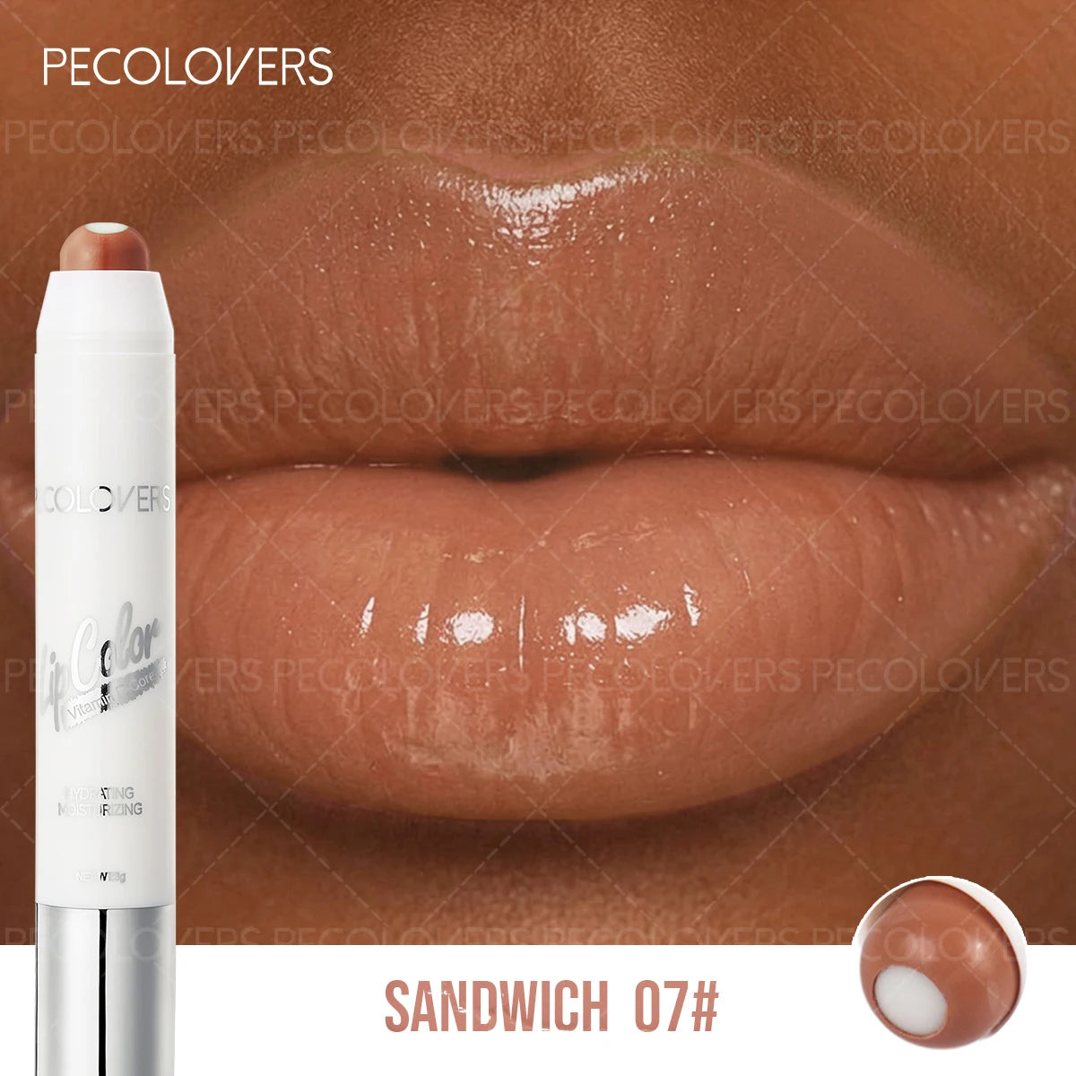 Sandwich Lipstick Pen, Moisturizing Lip Gloss, Long-lasting, Non-drying, Multi-color Options, Lip Cosmetics Quake 07