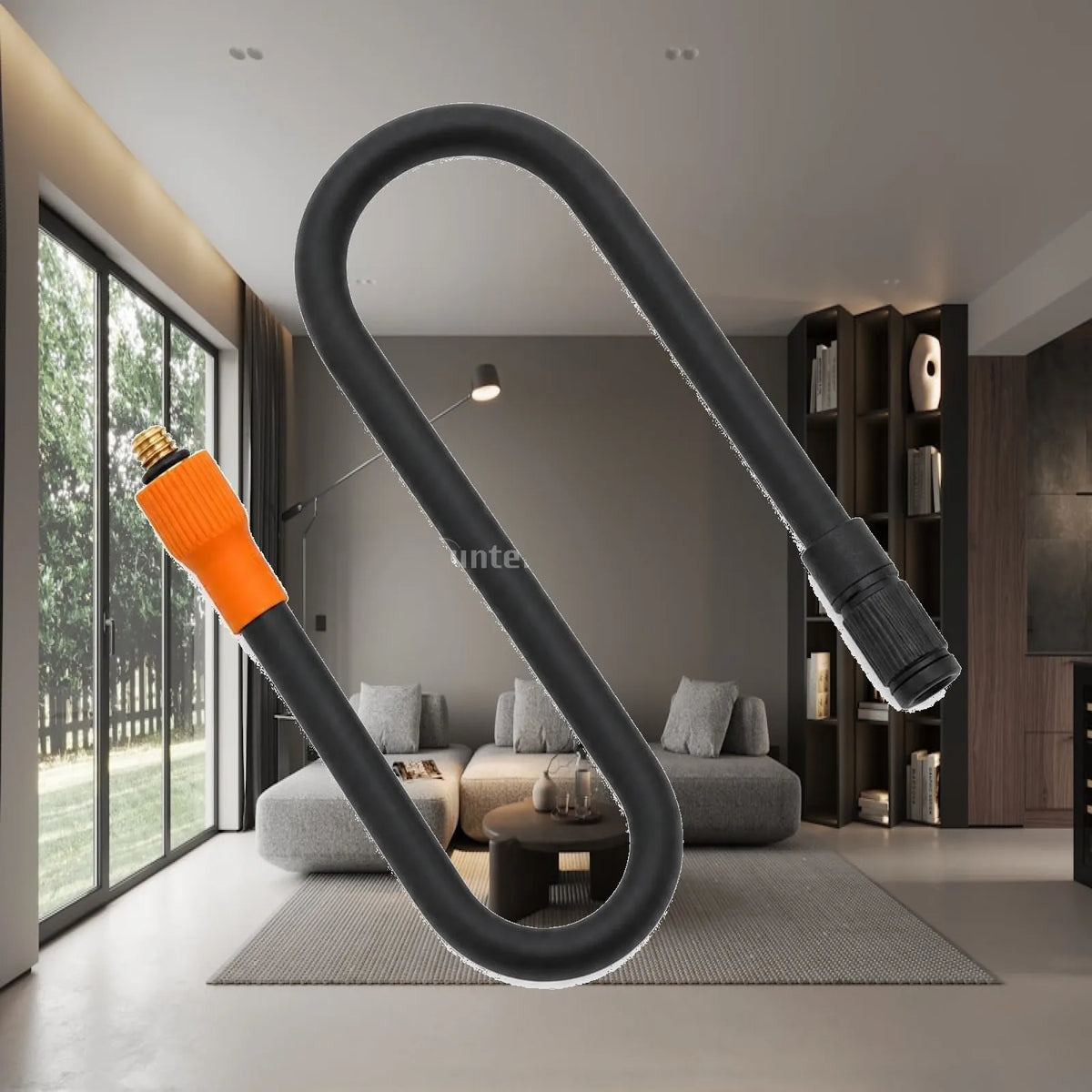 Heavy Duty Tire Inflator Hose for Mini Compressor 220V with Pressure Resistant Rubber Tube Quake M6ThreadInflatioa