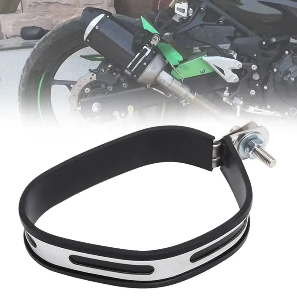 Accessories Tail Muffler Fixture Support Pipe Fixing Bracket Exhaust Clamp Fixed Ring Motorcycle Exhaust Pipe Protector Quake