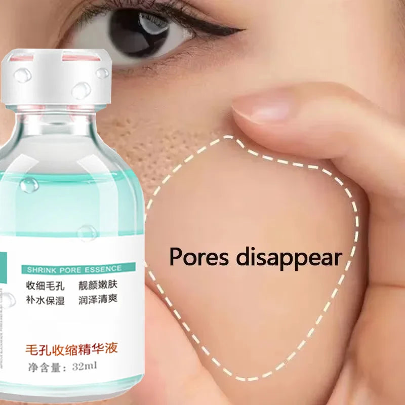 Shrink Pores Serum Essence Face Remove Blackheads Oil Control Gel Whitening Moisturizing Smooth Skin Care Product Quake