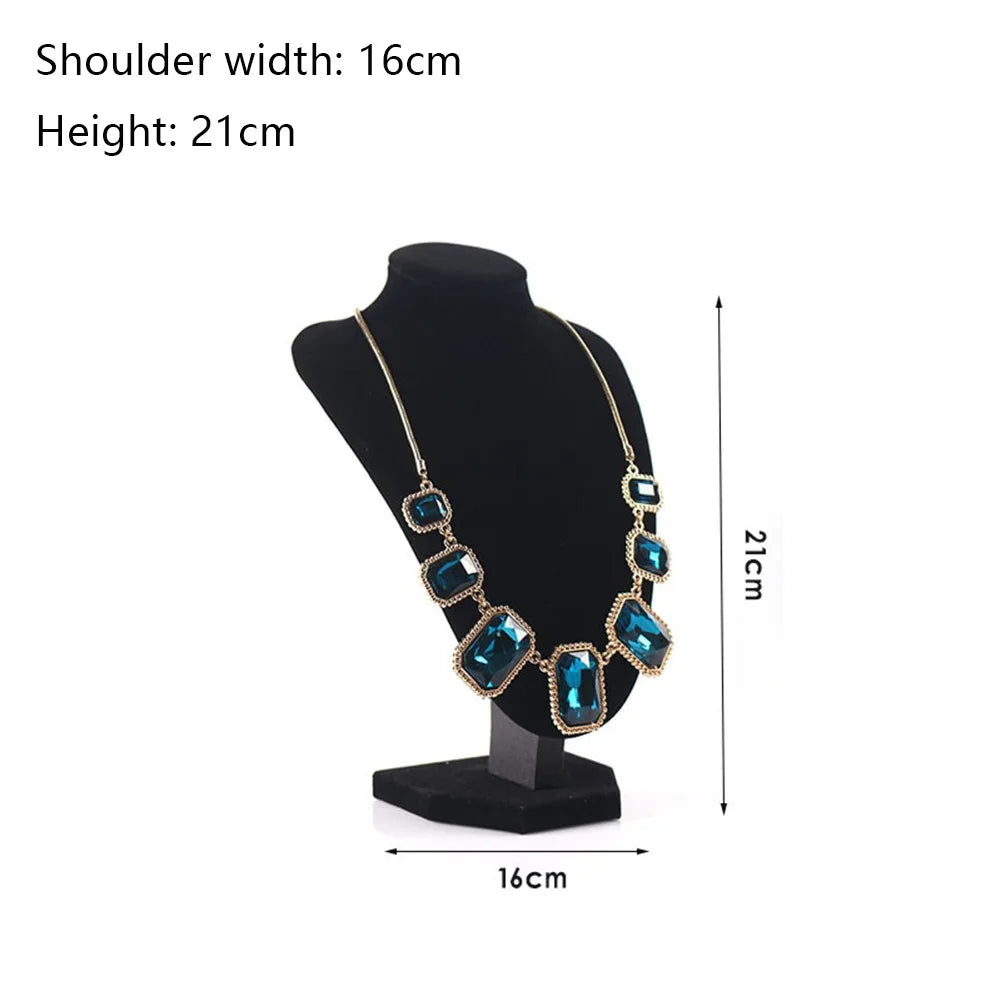 New Pendant Display Jewelry Display Rack Mannequin Jewellery Necklace Stands Retail Shop Decorate Display Organizer Stand Quake 21x16cm