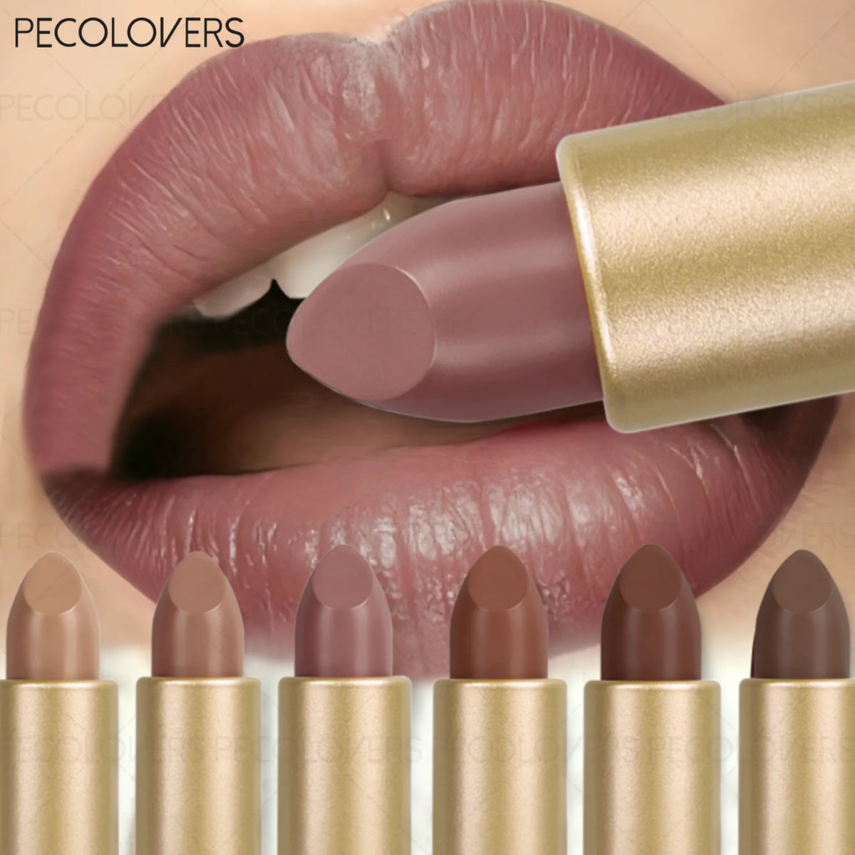 1 Pcs Velvet Matte Lipstick, Reddish Brown Deep Berry Brown, Non-sticky Texture, Waterproof Long-lasting, Lip Gloss Lip Liner Quake