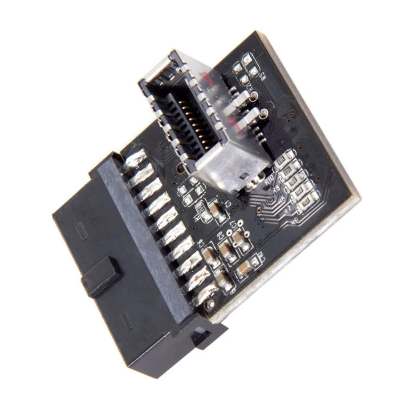 USB3.1 20pin to USB3.0 19/20pin Adapter Internal 19Pin Header to Type C 20Pin Front Panel for PC Assembly Connectivities K1KF Quake