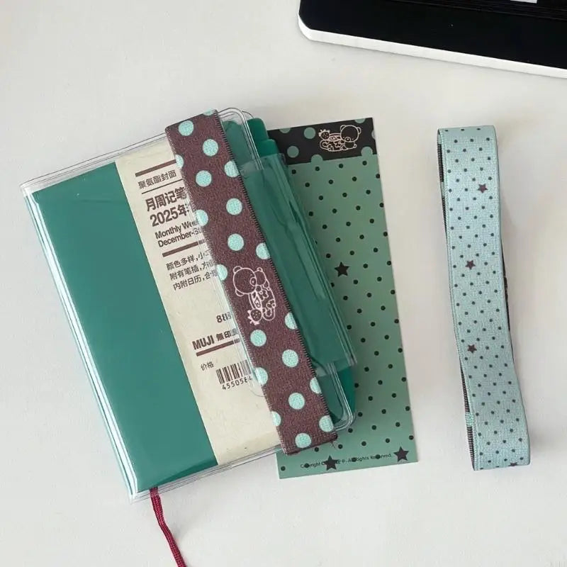 Fashionable Styles Notebook Binder Notebook Band With Stars Accents And Bear Pattern For Handmade Journal Lovers K1KF Quake