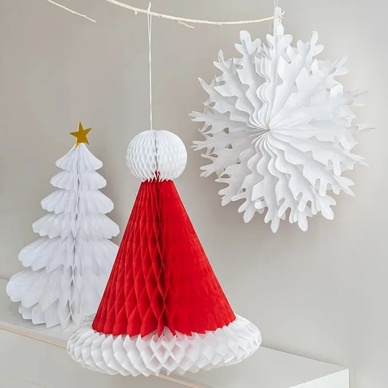 1PC Paper Folding Christmas Tree Desktop Figurine Christmas Decoration Prop for Home Scene Arrangement christmas ornaments Quake