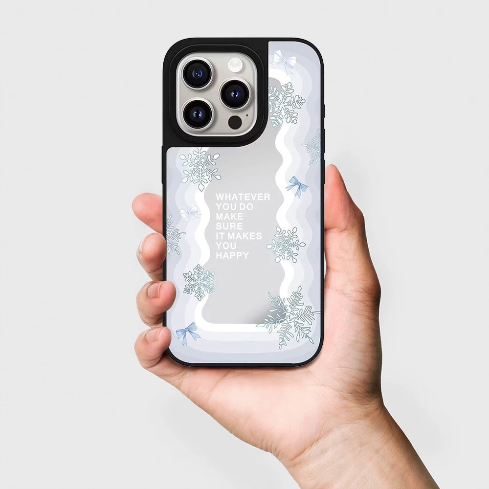 608312 Mirror Surface Magnetic Phone Case Cover for IPhone 13 14 15 16 17 18 Pro Max Case Cartoon Quake