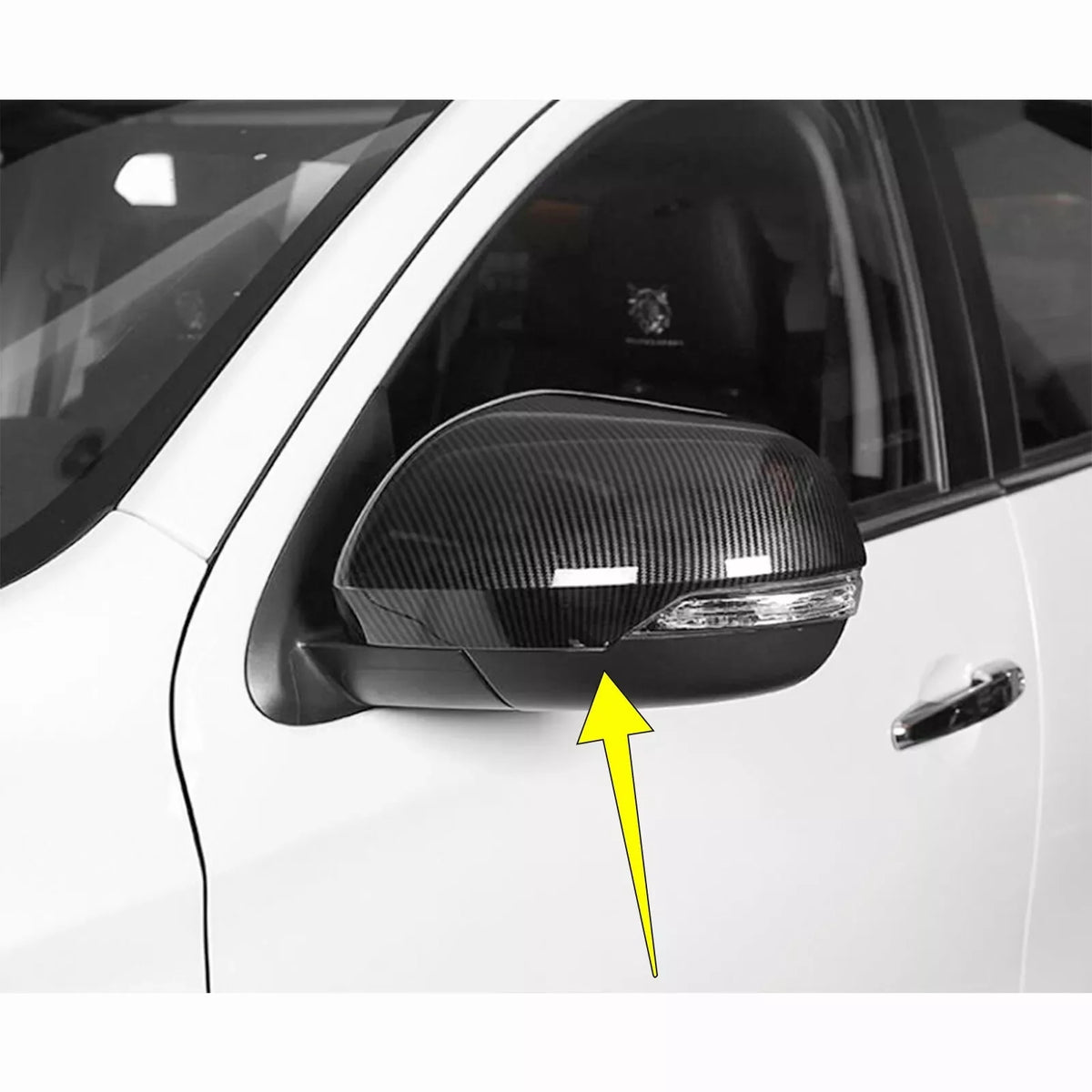 For Mitsubishi Montero Pajero Sport 2016-2022 2x Car Sticker Rearview Side Mirror Cover Wing Cap Exterior Case Trim Accessories Quake
