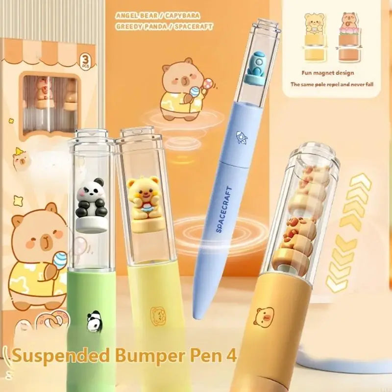 Pen Roller Ball Pen Fine Point Pen 0.5mm Tip Pens Gel Liquid Pens K1KF Quake