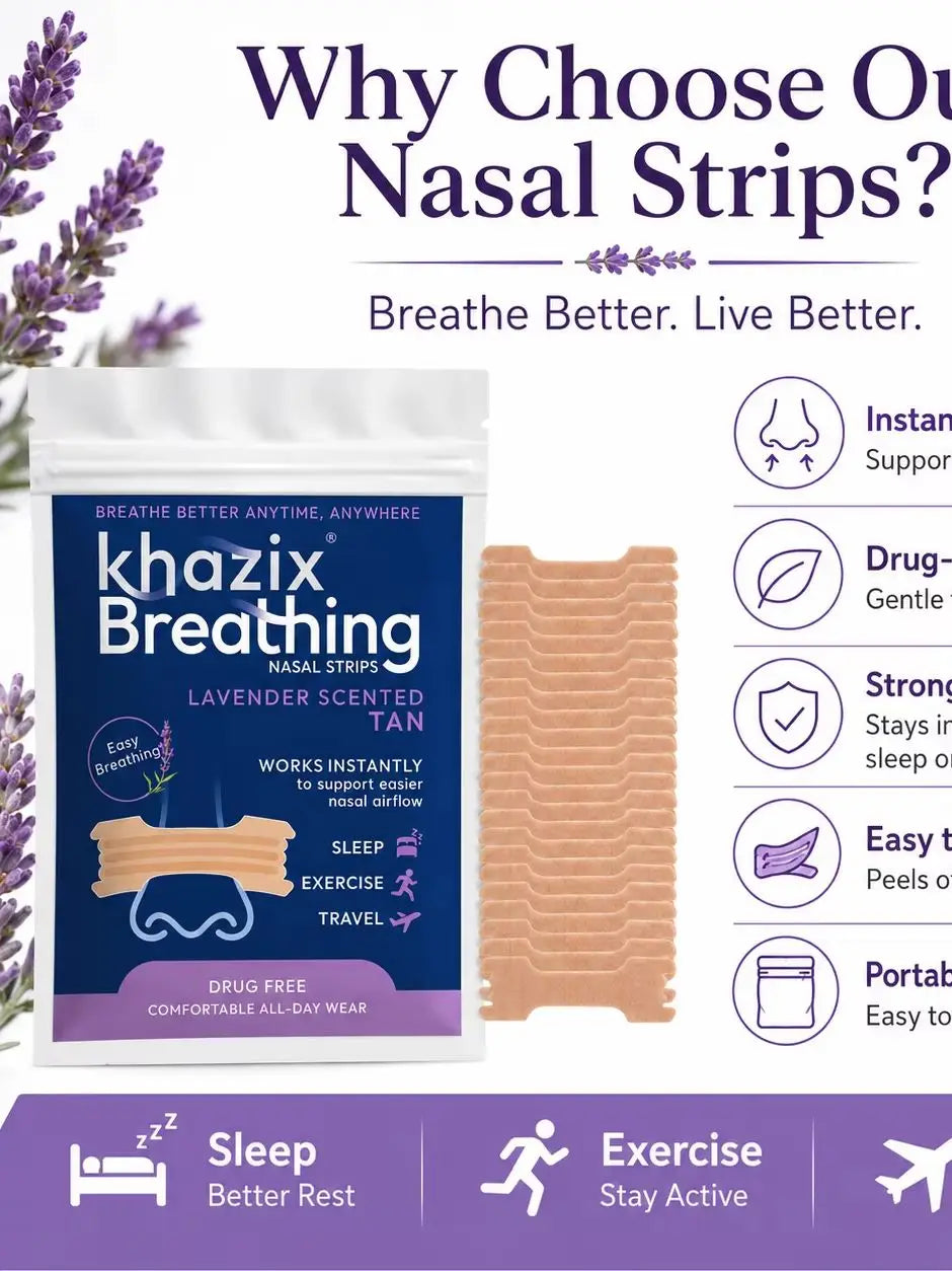 30PCS Menthol Nasal Strips for Easier Breathing, Comfortable Nose Strips for Sleep Exercise Travel Daily Use Quake 30pcs