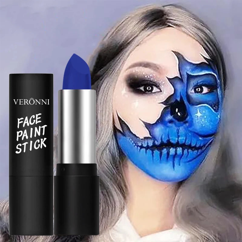6 Colors Face Body Paint Stick Cream Eyeblack Tube Body Painting Blendable Sticks For Halloween Cosplay Joker Face Paint Makeup Quake 04