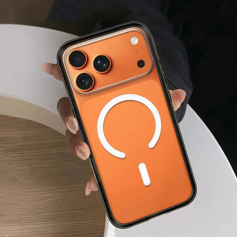 Plain Gradient Transparent Magnetic Case: Compatible with IPhone 18 17 16 15 14 13 Pro Max 18Pro Quake