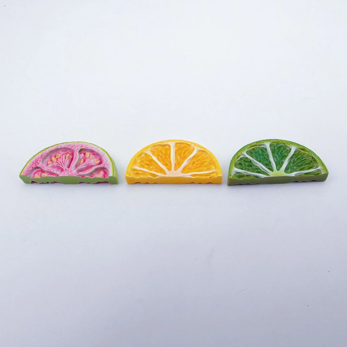 10pcs Simulation Lemon Guava Strawberry Fruits Slice Resin Flatback Cabochon Fake Food For Hair Bows DIY Phone Crafts Accessorie Quake