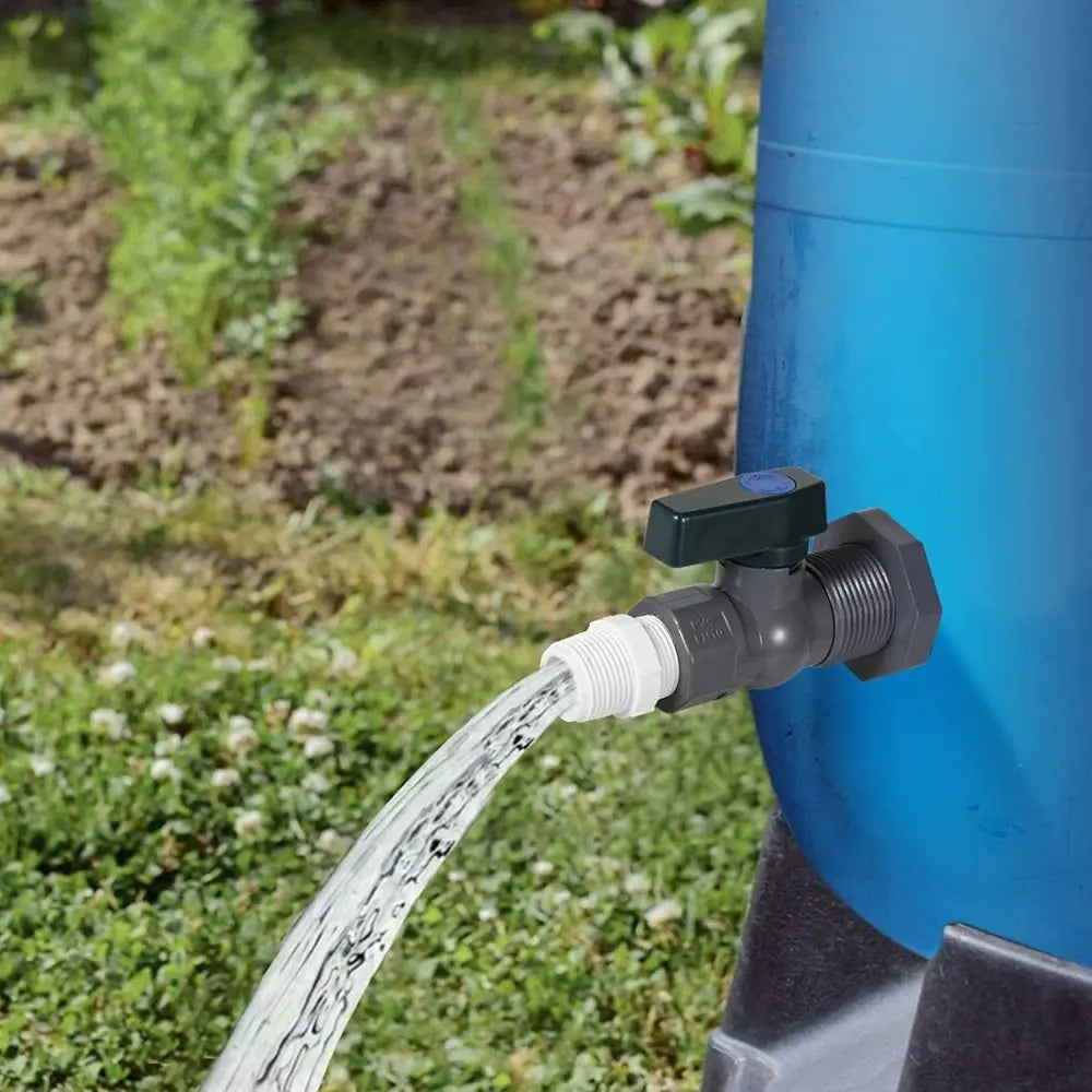 Durable PVC Rain Barrel Diverter Kit 3/4 Inch With Inner Connection Water Barrel Spigot Kit Fitting Adapter Quake