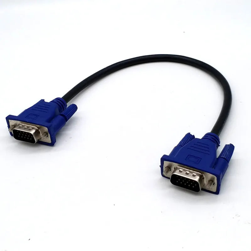 0.3m/0.5m/1.5m Cable Vga 15 Pin Male To Male VGA Cables Cord Wire Line Copper for PC Computer Monitor Projector Connecting Quake