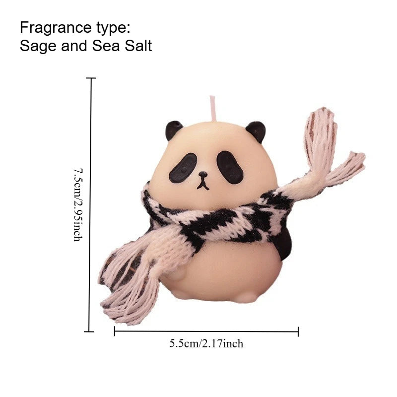 National Treasure Panda Aromatherapy Candle Chinese Style Creative Handheld Gift Fragrance Girl's Birthday Christmas Gift Quake sage