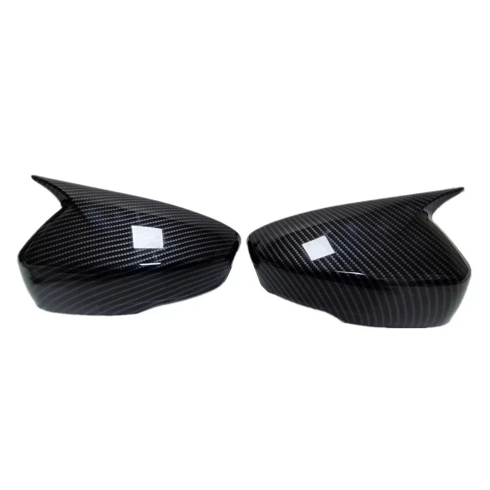 For Mitsubishi Eclipse Cross 2018-2022 Car Sticker Rearview Side Mirror Cover Wing Cap Exterior Door Rear View Case Trim Carbon Quake Carbon