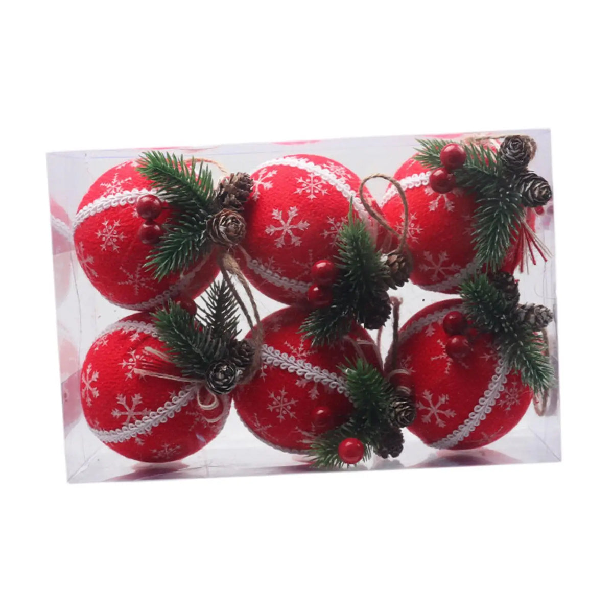 Christmas Ball Ornaments Reusable Charm Pendants Shatterproof Xmas Decor Christmas Ornaments for Xmas Trees for Anniversary Home Quake Style A