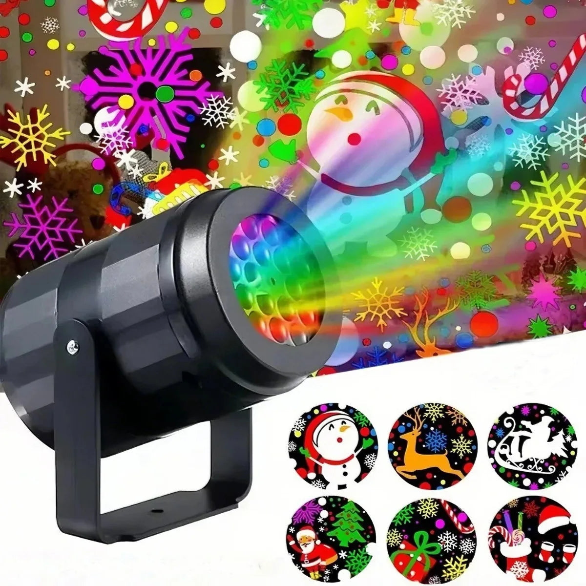 16 Pattern Christmas Projector Lights Outdoor/Indoor Holiday Projection LED Night Lamp for Home Xmas 2027 New Year Party Decor Quake