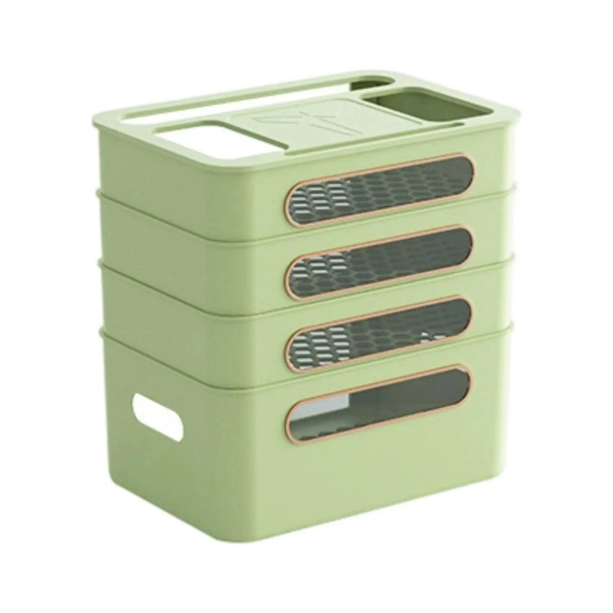 Router and Cable Organizer Box Space-Saving for Desk, Television Area Quake Default Title