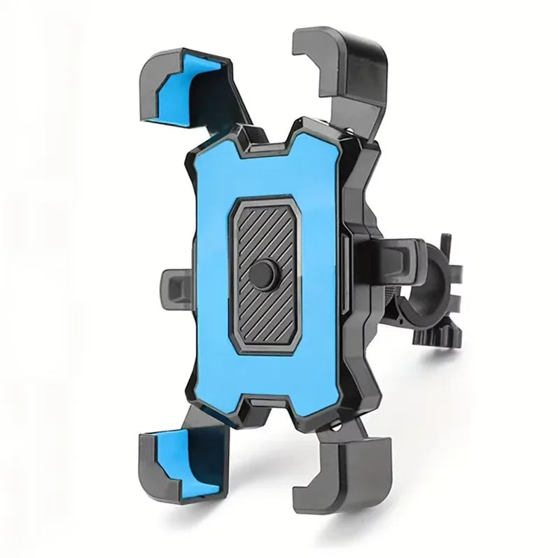 Bicycle Phone Holder Bike Accessories Motorcycle Adjustable Stand 360° Rotatable GPS Clip Cycling Mtb Accesories Bikes Sports Quake blue