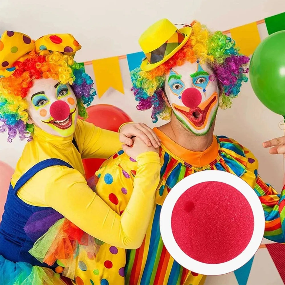 100/1PCS Red Foam Clown Noses Halloween Christmas Party Costume Dress Up Accessories Comedy Show Stage Props Decoration Supplies Quake