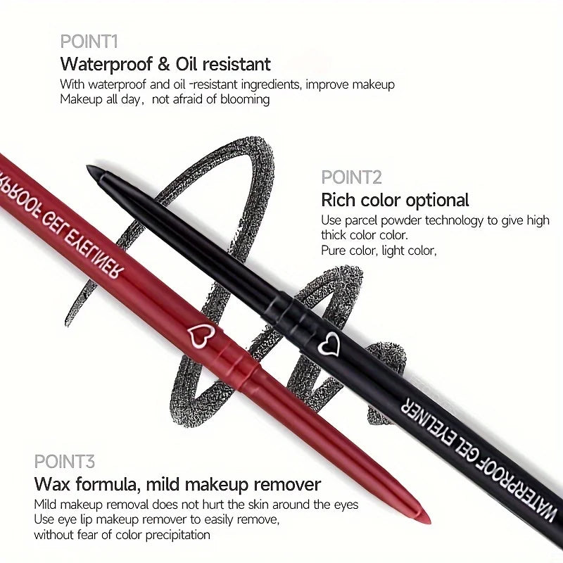 Makeup Long-lasting Eyeliner Pencil Waterproof High Pigment Eyeshadow Eye Liner Pen Women Fashion Color Makeup Tools Quake