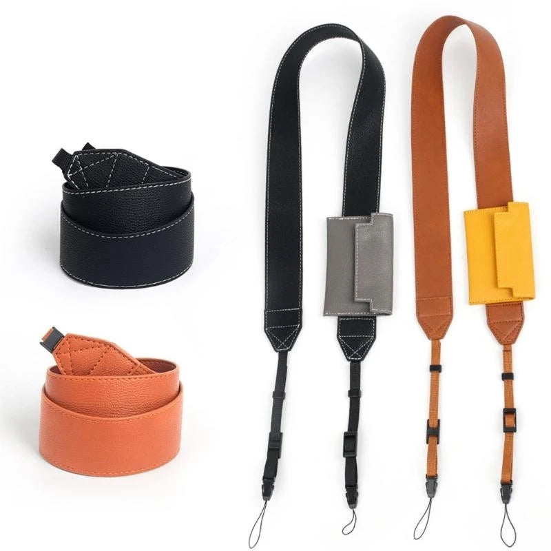 Adjustable Camera Shoulder Neck Straps Multifunctional PU Leather Straps for DSLR SLR Cameras Accessories K1KF Quake